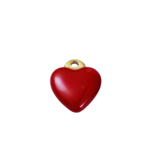 Ruby Red Heart Charm