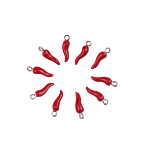 Red Italian Horn Charm